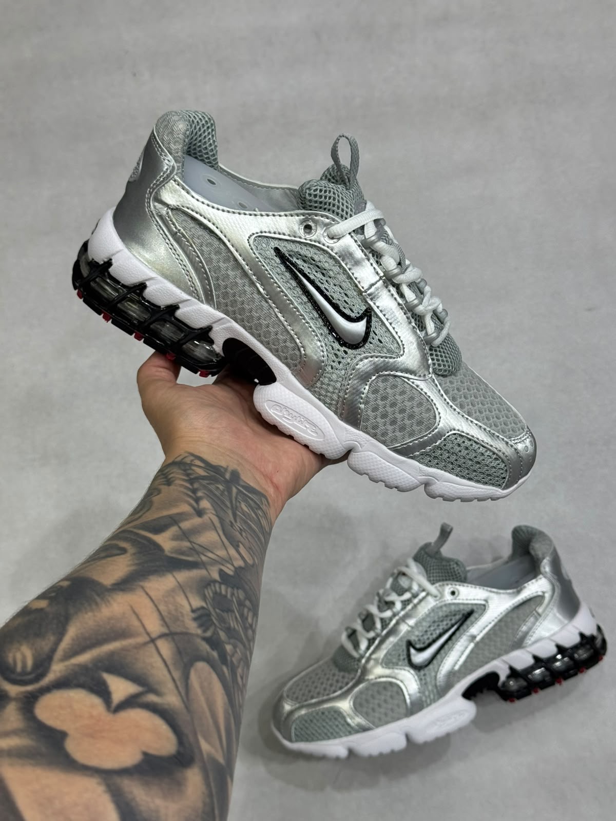 Tênis Nike Air Zoom Spiridon Cage 2 'Silver/Teal'